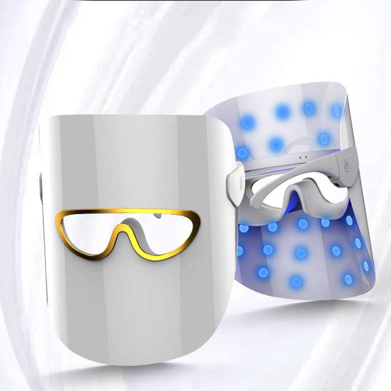 LED Beauty Mask Three Color Photon Rejuvenation Device Rechargeable