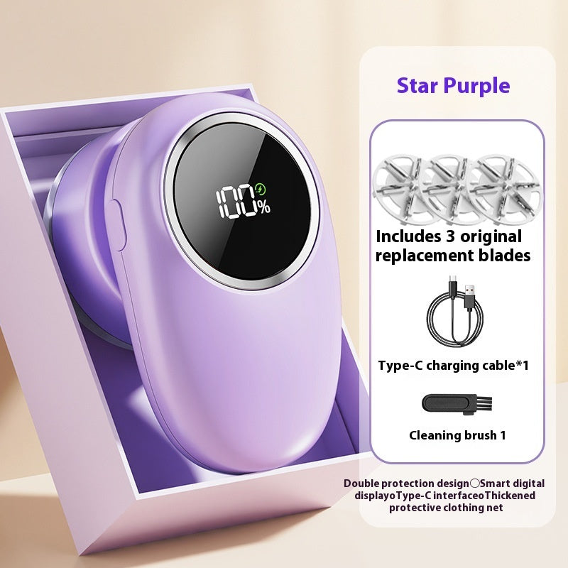 New Fur Ball Trimmer Digital Display Lint Roller Hair Remover