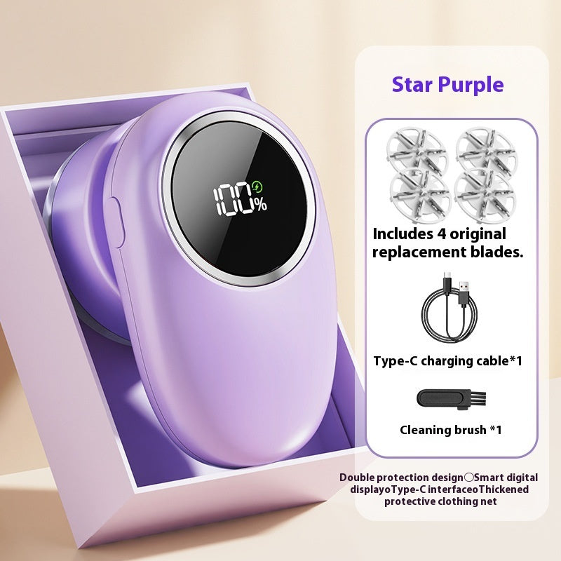 New Fur Ball Trimmer Digital Display Lint Roller Hair Remover